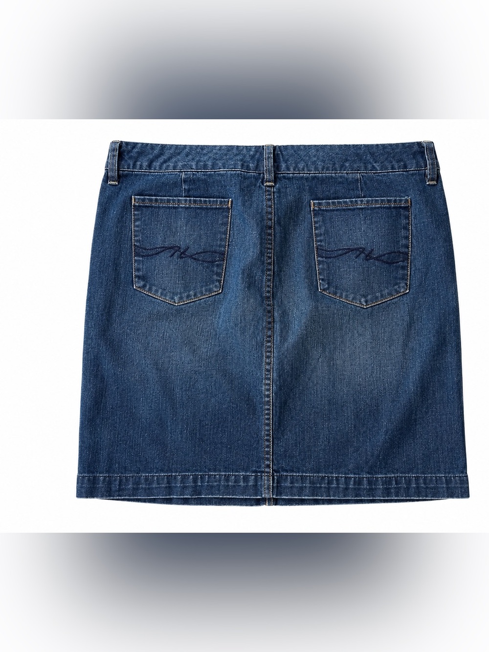 Tommy Hilfiger Dark Wash Denim Mini Skirt Sz16 Stretch Jean Skirt Classic Casual - Picture 2 of 9